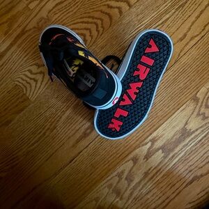 Airwalk Kids Black and Orange Sneakers